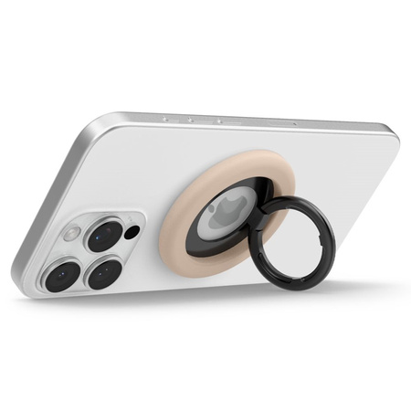 Spigen Nano Pop MagSafe Phone Ring - Magnetyczny uchwyt na palec z funkcją podstawki (Coconut Beige) (AMP09031)