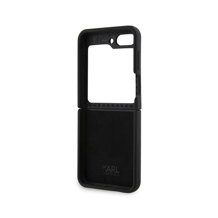 Karl Lagerfeld Silicone Ikonik - Etui Samsung Z Flip 5 (czarny) (KLHCZF5SNIKBCK)