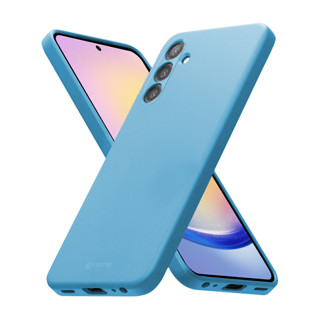 Crong Color Cover - Etui Samsung Galaxy A25 5G (błękitny) (CRGCOLRSGA25LBLU)