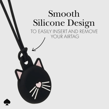 Kate Spade New York Holder - Etui ochronne brelok do Apple AirTag (Black Cat) (KS055462)
