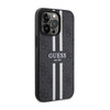Guess 4G Printed Stripes MagSafe - Etui iPhone 13 Pro Max (Czarny) (GUHMP13XP4RPSK)