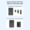 Unitek Obudowa dysku SSD M.2 NVMe i SATA 10Gbps USB (S1229CBK01)