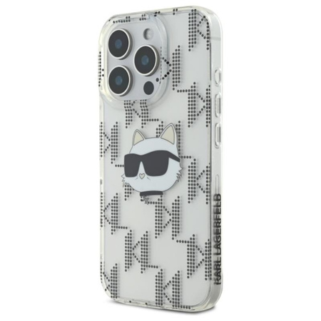 Karl Lagerfeld IML Choupette Head Electroplated - Etui iPhone 16 Pro (przezroczysty) (KLHCP16LHKLPCHT)
