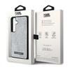 Karl Lagerfeld Rhinestone Metal Logo - Etui Samsung Galaxy S24 (srebrny) (KLHCS24SHDSPRS)