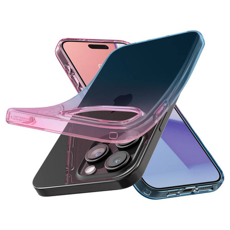 Spigen Liquid Crystal Glitter - Etui do iPhone 15 Pro (Gradation Pink) (ACS06700)
