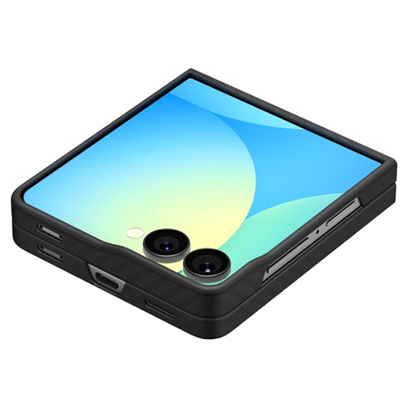 Spigen Airskin Aramid - Etui do Samsung Galaxy Z Flip 7 (Black) (ACS09564)