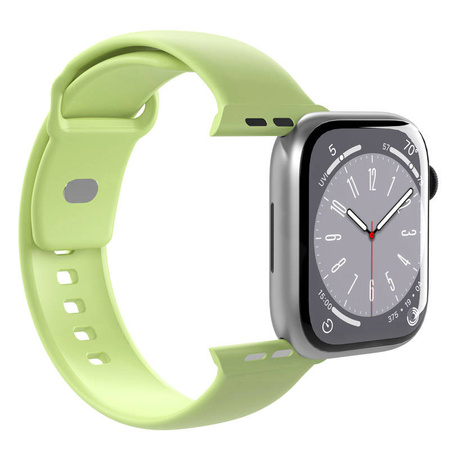 PURO ICON - Elastyczny pasek do Apple Watch 44/45/46/49 mm (S/M & M/L) (Matcha Green) (PUICNAW44LGRN)