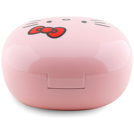 Hello Kitty O Glossy Finish - Słuchawki TWS + etui ładujące (różowy) (HKTWSROKFP)