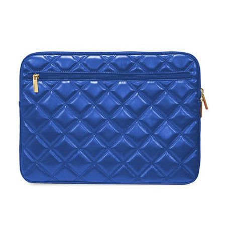 Guess Quilted 4G Sleeve - Etui na notebooka 13" / 14" (niebieski) (GUCS14ZPSQSSGB)