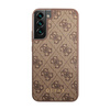 Guess 4G Metal Logo - Etui Samsung Galaxy S23 (brązowy) (GUHCS23SG4GFBR)