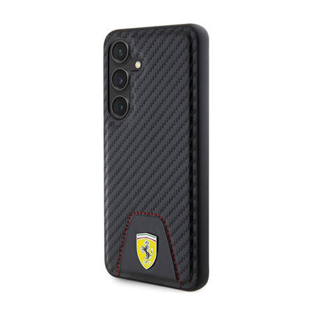 Ferrari Carbon Stitched Bottom - Etui Samsung Galaxy S24 (czarny) (FEHCS24SN3PUK)