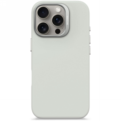 Decoded AntiMicrobial Silicone Backcover - silikonowa obudowa ochronna do iPhone 16 Pro kompatybilna z MagSafe (stone gray) (D25IPO16PBCS9SY)
