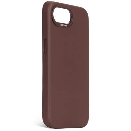 Decoded Leather Backcover - skórzana obudowa ochronna do iPhone 16e kompatybilna z MagSafe (chocolate brown) (D25IPOSEBC6CN)