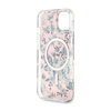 Guess Flower MagSafe - Etui iPhone 14 Plus (Różowy) (GUHMP14MHCFWSP)