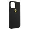 Ferrari On Track Silicone – Etui iPhone 12 Pro Max (czarny) (FESSIHCP12LBK)