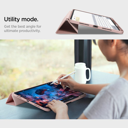 Spigen Urban Fit - Etui do iPad Pro 11" (M4, 2024) (Rose Gold) (ACS07021)