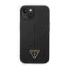 Guess Silicone Triangle Logo - Etui iPhone 14 Plus (czarny) (GUHCP14MSLTGK)