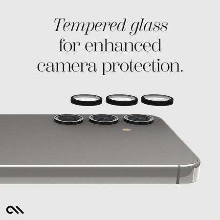 Case-Mate Aluminum Ring Lens Protector - Szkło ochronne na obiektyw aparatu Samsung Galaxy S24 (Black) (CM053404)
