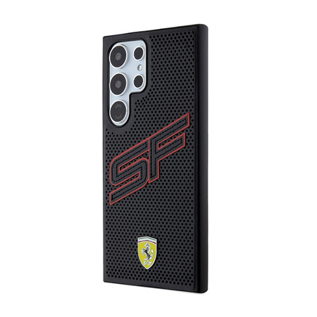 Ferrari Big SF Perforated - Etui Samsung Galaxy S24 Ultra (czarny) (FEHCS24LPINK)