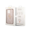 Guess 4G Big Metal Logo - Etui iPhone 15 Pro (różowy) (GUHCP15L4GMGPI)
