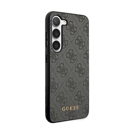 Guess 4G Metal Gold Logo - Etui Samsung Galaxy S24+ (czarny) (GUHCS24MG4GFGR)