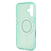 Guess IML Rhinestones MagSafe - Etui iPhone 16 (zielony) (GUHMP16SPFTDTEN)