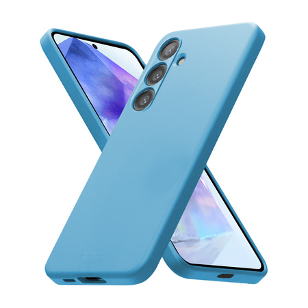Crong Color Cover - Etui Samsung Galaxy A55 5G (błękitny) (CRGCOLRSGA55LBLU)