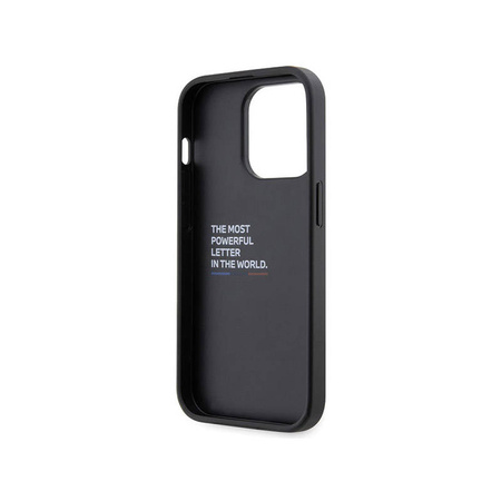 BMW Grip Stand Hot Stamp - Etui iPhone 14 Pro (czarny) (BMHCP14L22GSLK)