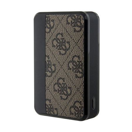 Guess 4G Leather Metal Logo - Power Bank 10000 mAh 18W (brązowy) (GUPB10DP4GEGW)
