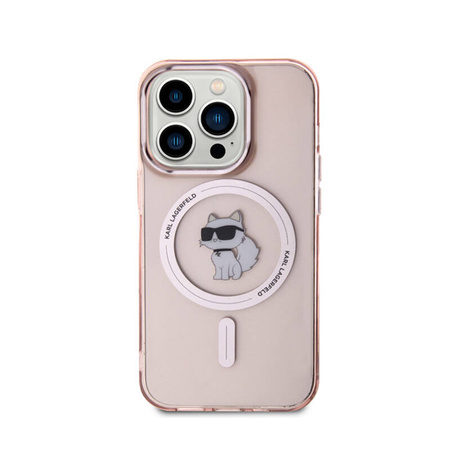 Karl Lagerfeld IML Choupette MagSafe - Etui iPhone 15 Pro Max (różowy) (KLHMP15XHFCCNOP)