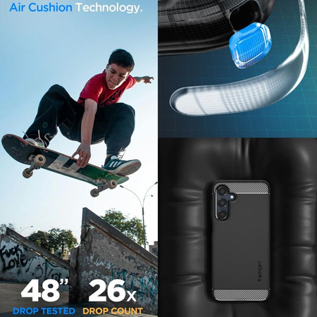 Spigen Rugged Armor - Etui do Samsung Galaxy A16 4G/5G (Matte Black) (ACS08891)