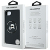Karl Lagerfeld Silicone Karl & Choupette Heads MagSafe - Etui do iPhone 16e (czarny) (KLHMPSE4SKCHTCK)