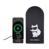 Karl Lagerfeld Choupette MagSafe - Składana ładowarka indukcyjna 2w1 z MagSafe do iPhone i AirPods 15W (czarny) (KLDCRFALCHNK)