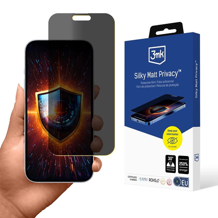 3mk Silky Matt Privacy - Matowa folia prywatyzująca do iPhone 17 (3MK_5903108675123)