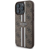 Guess 4G Printed Stripes MagSafe - Etui iPhone 16 Pro Max (brązowy) (GUHMP16XP4RPSW)