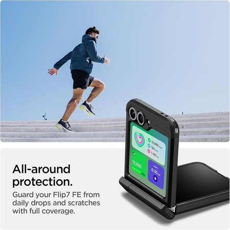 Spigen Tough Armor Pro Mag MagSafe - Etui do Samsung Galaxy Z Flip 6 / 7 FE (Black) (ACS09807)