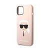 Karl Lagerfeld Silicone Ikonik Karl`s Head - Etui iPhone 14 Plus (różowy) (KLHCP14MSLKHLP)