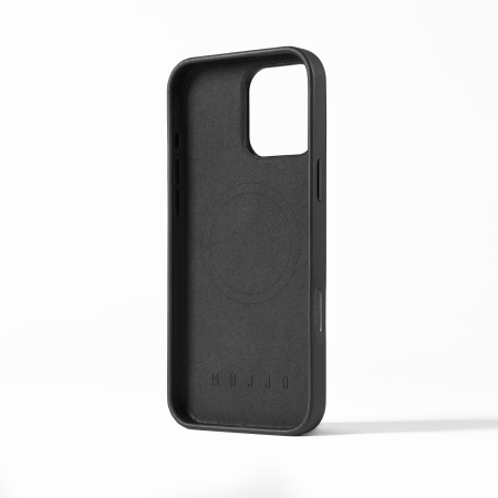 Mujjo Leather Case - etui skórzane do iPhone 16 Pro Max kompatybilne z MagSafe (black) (MUJJO-CL-055-BK)