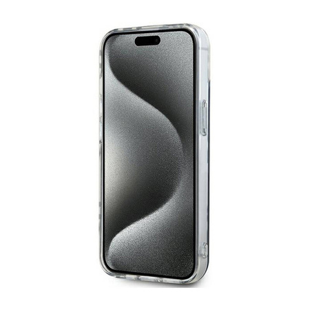 DKNY IML Checkered Mono Pattern - Etui do iPhone 15 Plus / 14 Plus (czarny) (DKHCP15MHDLCEK)