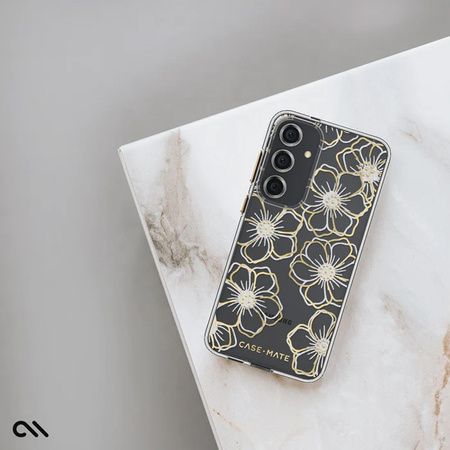 Case-Mate Floral Gems - Etui Samsung Galaxy S24+ (Gold) (CM053434)