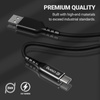 Crong Armor Link - Kabel 60W PD 3A USB-C do USB-C 25cm (czarny) (CRG-AL025USCC-BLK)
