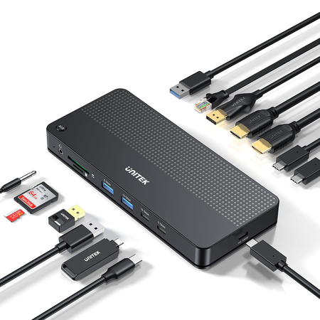 Unitek Przełącznik KVM 2 komputery 2 monitory 4K 13 portów (D1103A01)
