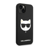 Karl Lagerfeld Choupette Head MagSafe Silicone - Etui iPhone 14 Plus (czarny) (KLHMP14MSLCHBK)