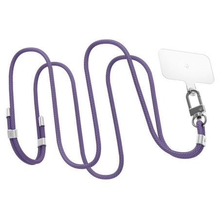 Spigen Universal Strap Set Crossbody & Wrist - Pasek do telefonu na ramię + na nadgarstek (Deep Purple) (AFA08363)