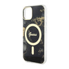 Guess Golden Marble MagSafe - Etui iPhone 14 Plus (Czarny) (GUHMP14MHTMRSK)