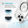 Speck Presidio Perfect-Clear ClickLock & MagSafe - Etui iPhone 16 Pro Max (Clear / Chrome Finish / Serene Silver) (150727-3199)