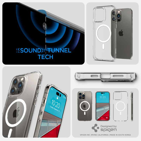Spigen Ultra Hybrid Mag MagSafe – Etui do iPhone 14 Pro (Biały) (ACS04969)