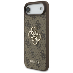 Guess 4G Big Logo - Etui iPhone Air (brązowy) (GUHCP17M4GMGBR)