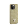 Guess Rhinestone Triangle - Etui iPhone 14 Pro Max (złoty) (GUHCP14XHDGTPD)