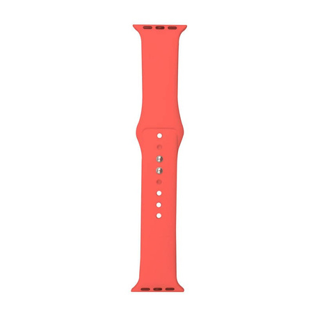 Crong Liquid - Pasek do Apple Watch 38/40/41/42 mm (koralowy) (CRG-40LQB-COR)